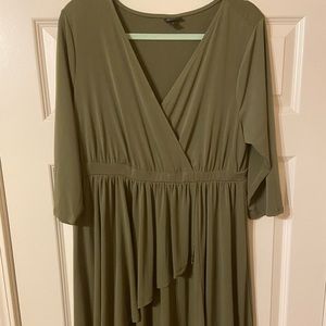 Army Green Torrid dress, 1X